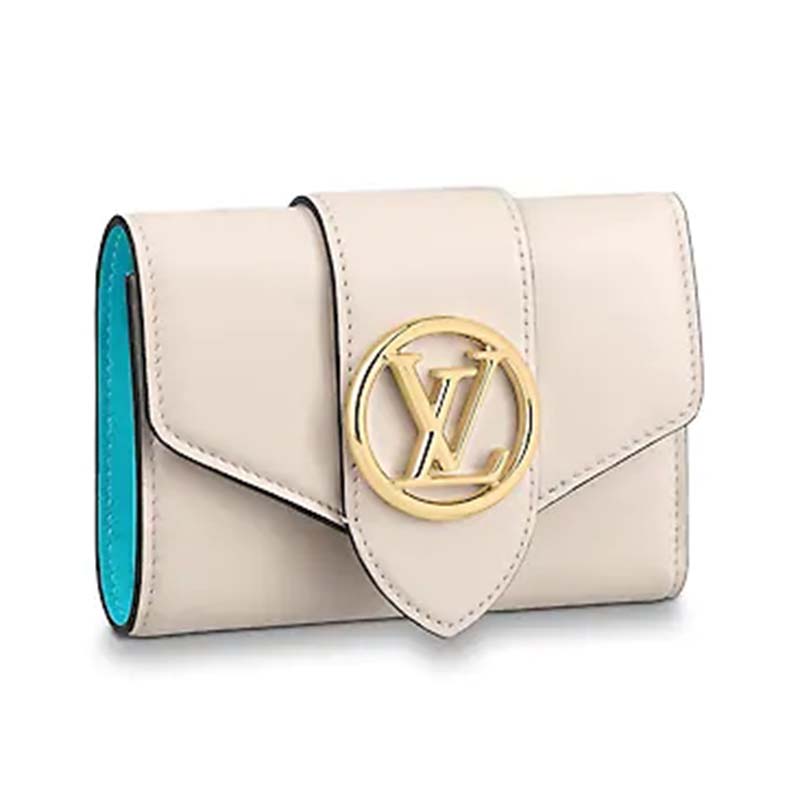Louis Vuitton LV Women LV Pont 9 Compact Wallet Smooth Cowhide