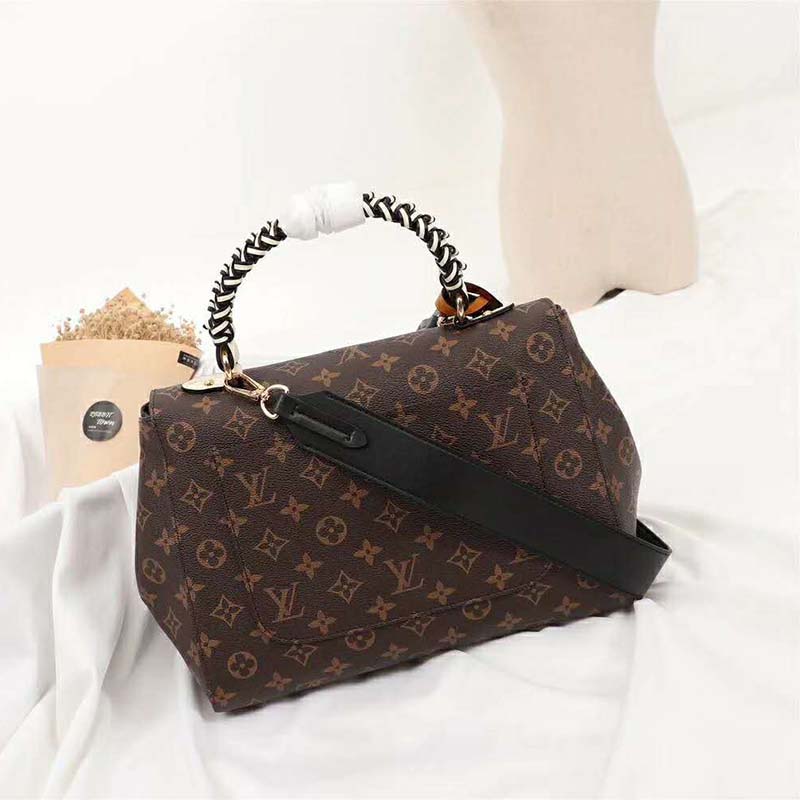 Louis Vuitton LV Women Cluny MM Handbag in Monogram Canvas-Brown