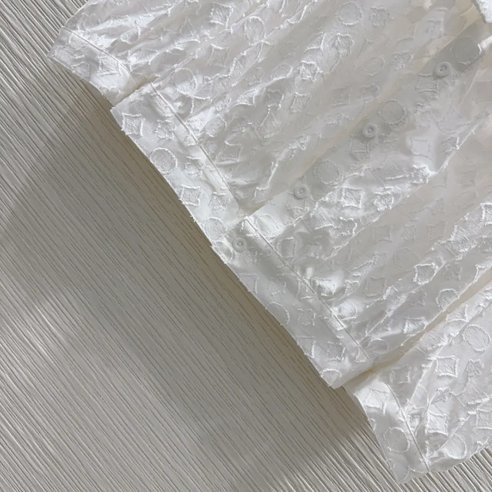 Louis Vuitton Women Monogram Fil Coupé Off-The-Shoulder Blouse 1AFSBA