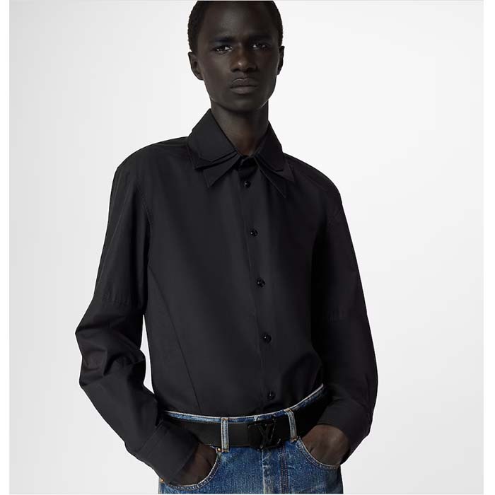 Louis Vuitton Unisex LV Shape 40mm Reversible Belt Monogram Playground Canvas Front Side