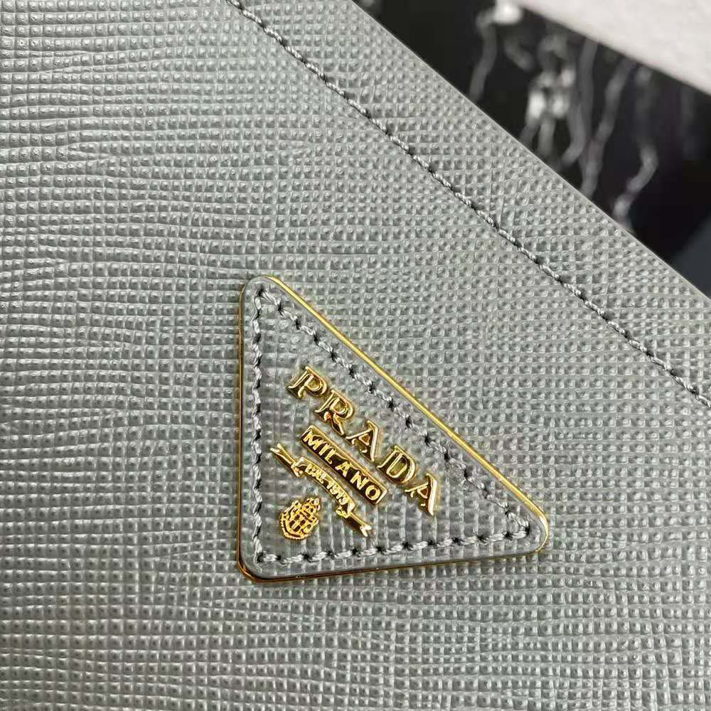 Prada Women Medium Saffiano Leather Prada Matinee Bag-Grey
