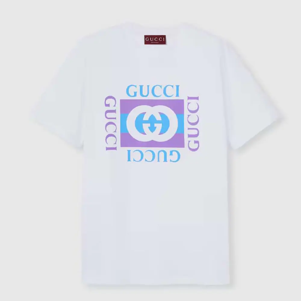 Gucci Women Cotton Jersey T-shirt with Print ‎837959XJHG9