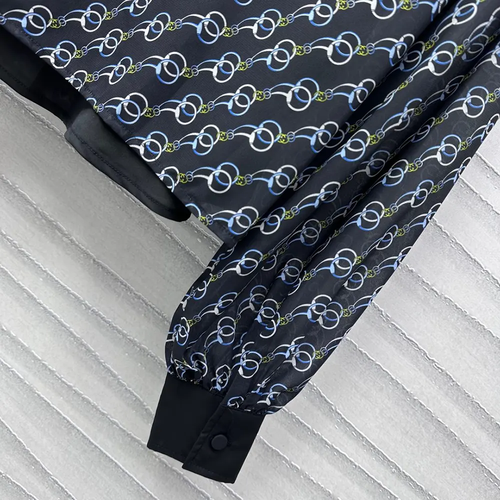 Gucci Women Printed Silk Creponne Shirt 818460ZASJ91149