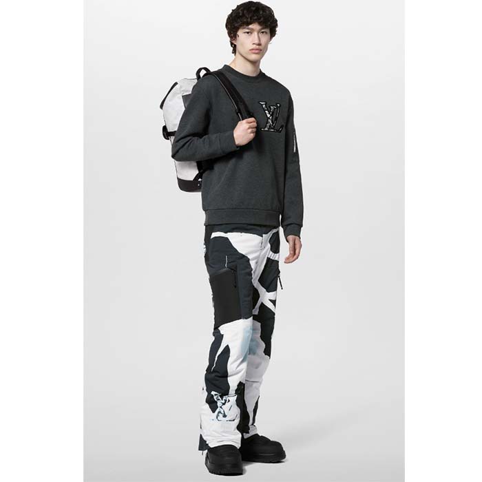 Louis Vuitton Men LV SKI Cotton Crewneck Regular Fit Monogram Ice Flower