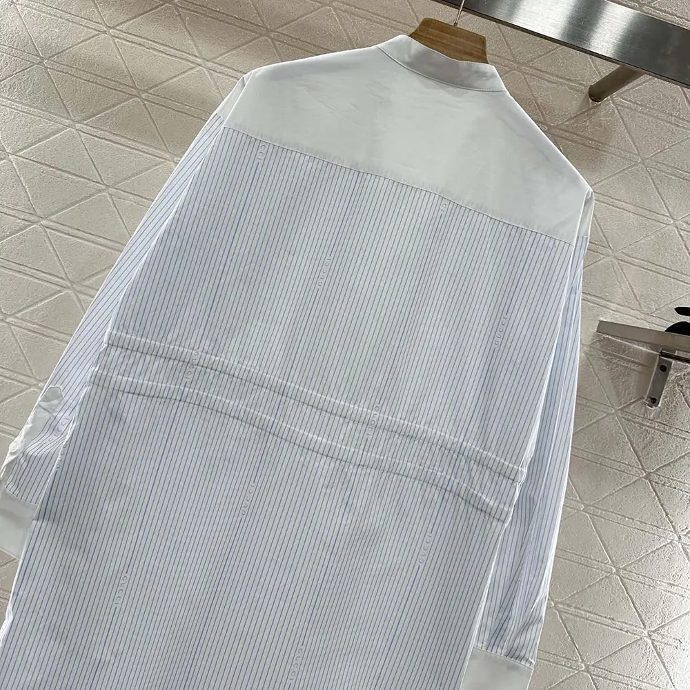 Gucci Women Cotton Fil Coupé Shirt Dress 832072Z7ASD