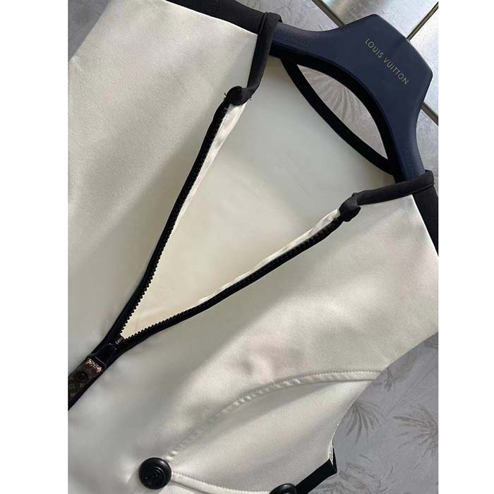 Louis Vuitton Women LV Fitted Scuba Dress Eggshell Beige 1AFF99