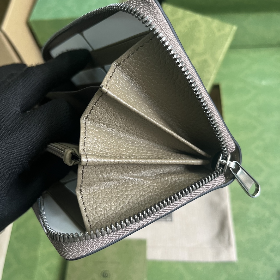 Gucci Unisex Ophidia Jumbo GG Continental Wallet Taupe Leather Double G