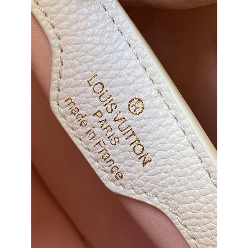 Louis Vuitton LV Women Capucines BB Handbag Yellow Taurillon Leather