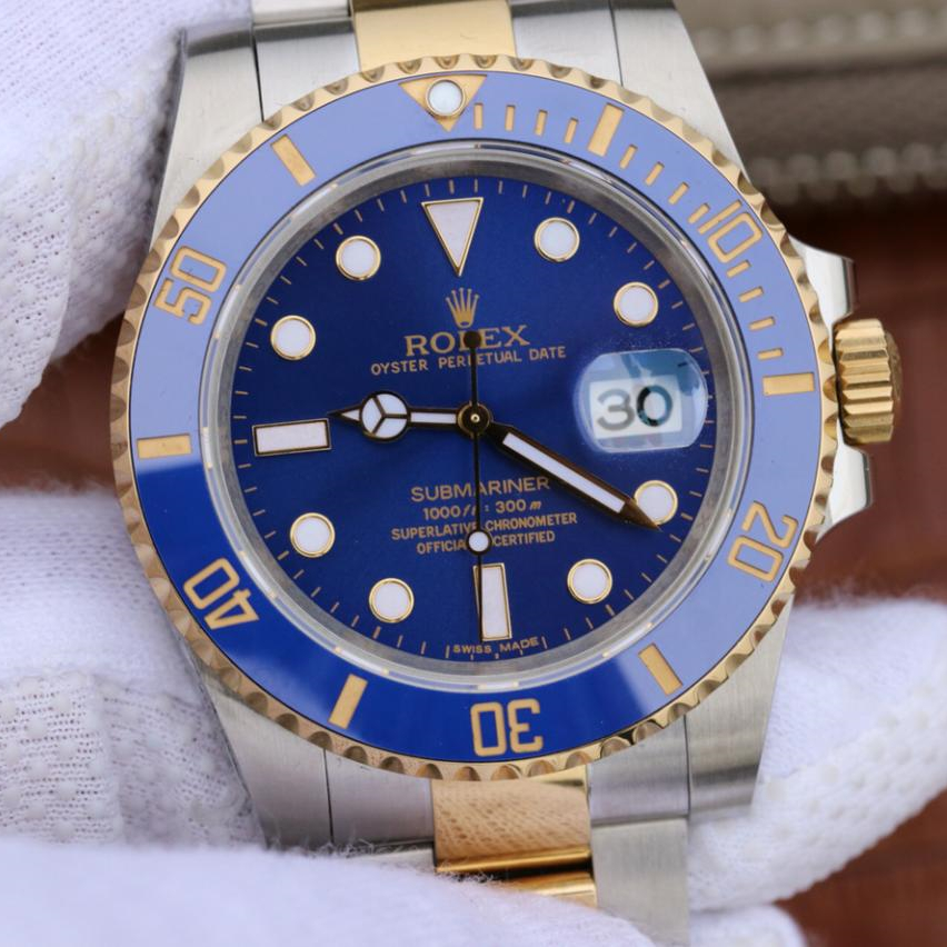 Rolex Submariner Date Blue Dial Two Tone 41mm