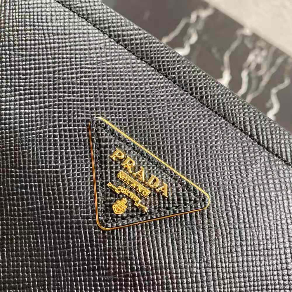 Prada Women Medium Saffiano Leather Prada Matinee Bag-Black