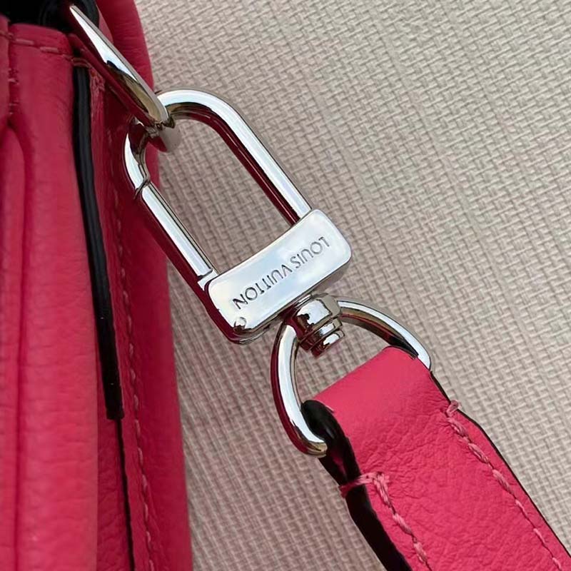 Louis Vuitton LV Women Buci Crossbody Pink Epi Grained Smooth Cowhide Leather