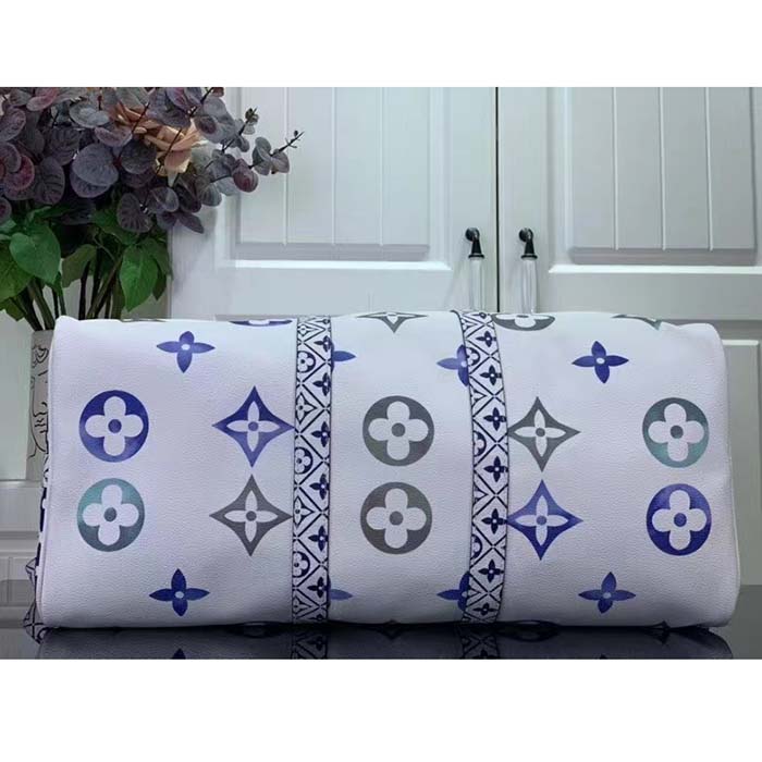 Louis Vuitton LV Unisex Keepall Bandoulière 45 Monogram Coated Canvas Textile Lining