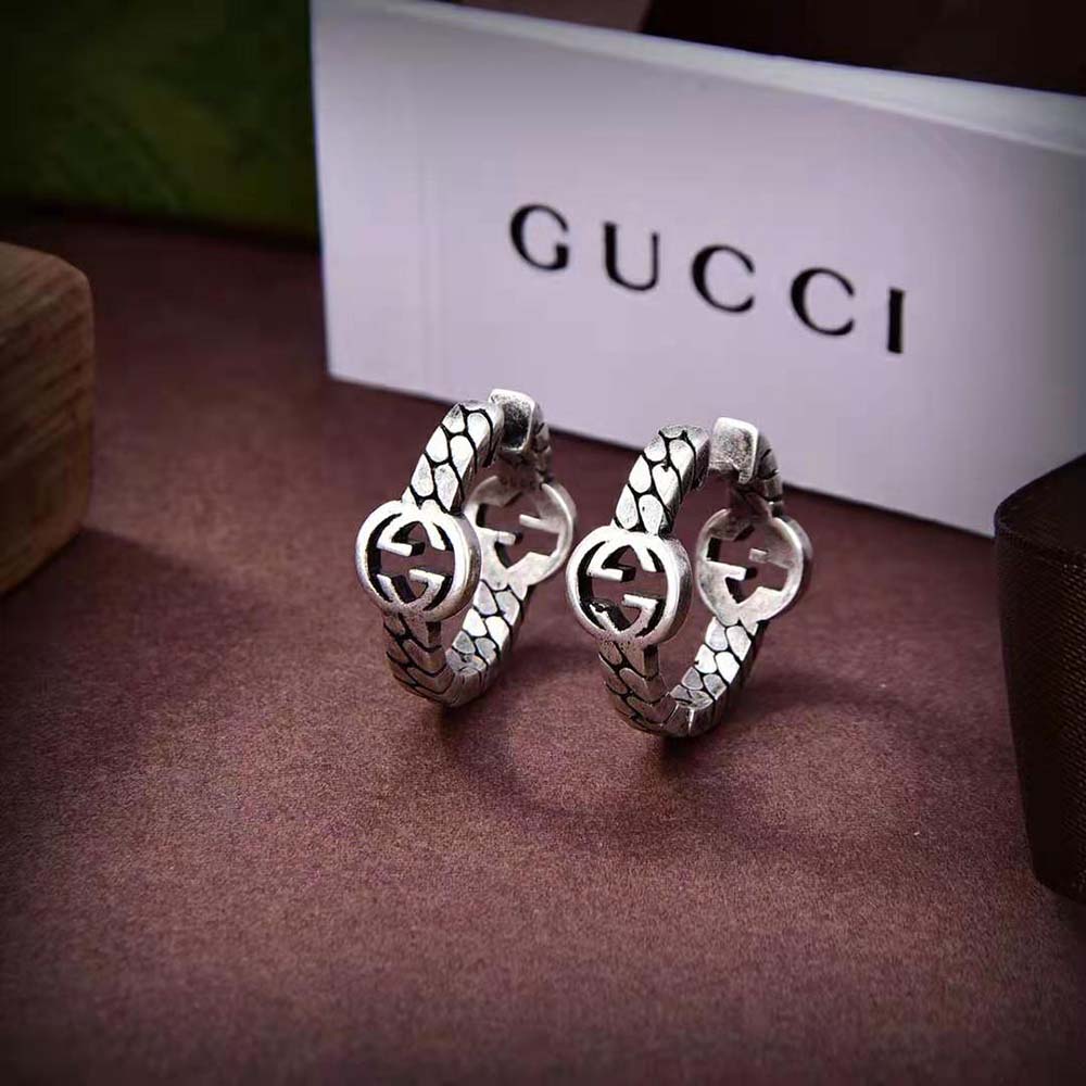 Gucci Women Interlocking G Hoop Earrings