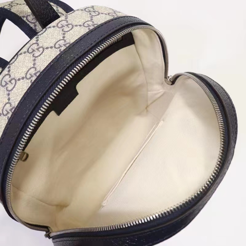 Gucci Unisex Ophidia GG Small Backpack Beige Blue GG Supreme Canvas