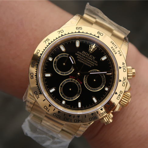Rolex Daytona Gold Black Dial 40mm