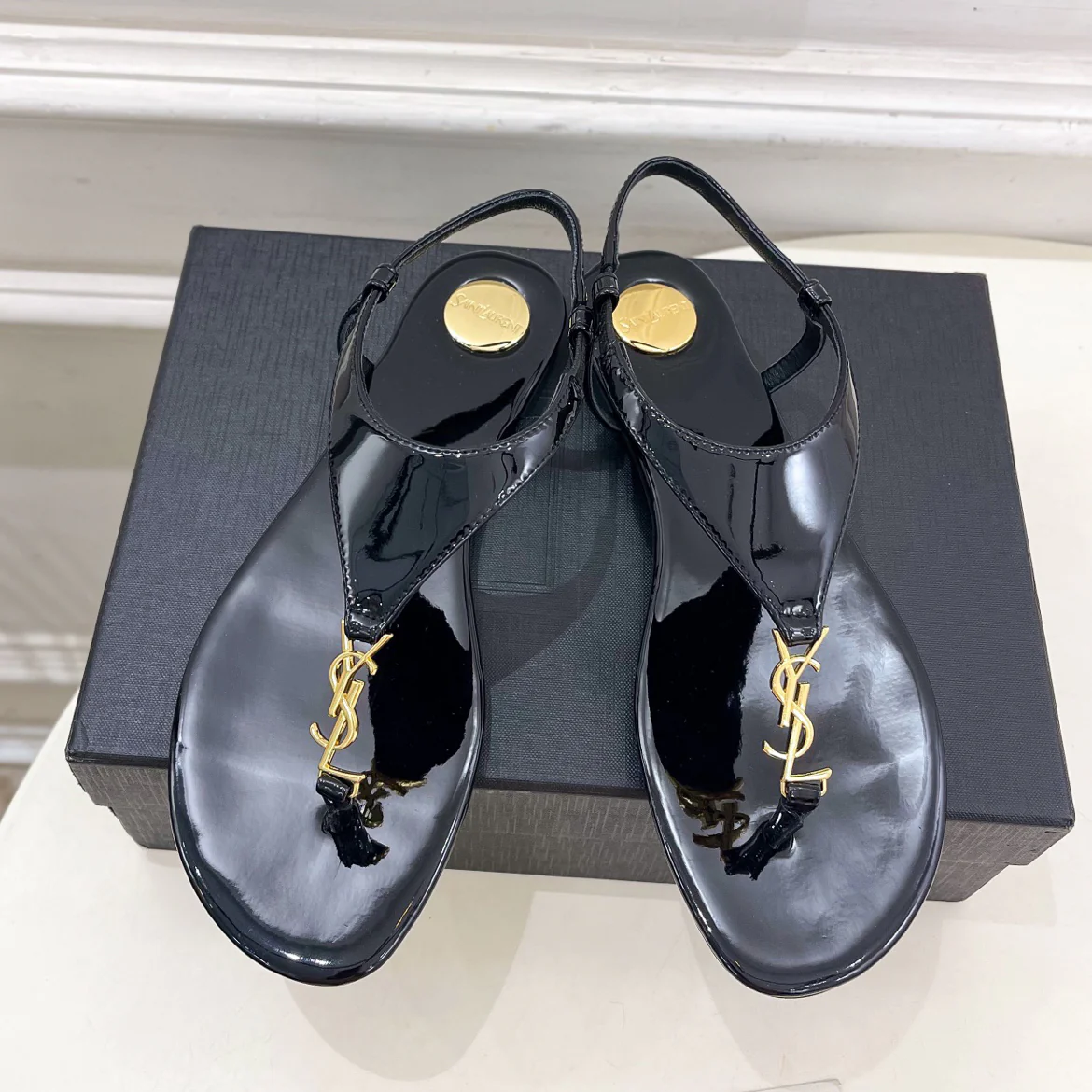 Early spring new YSL clip on sandals 1025032418