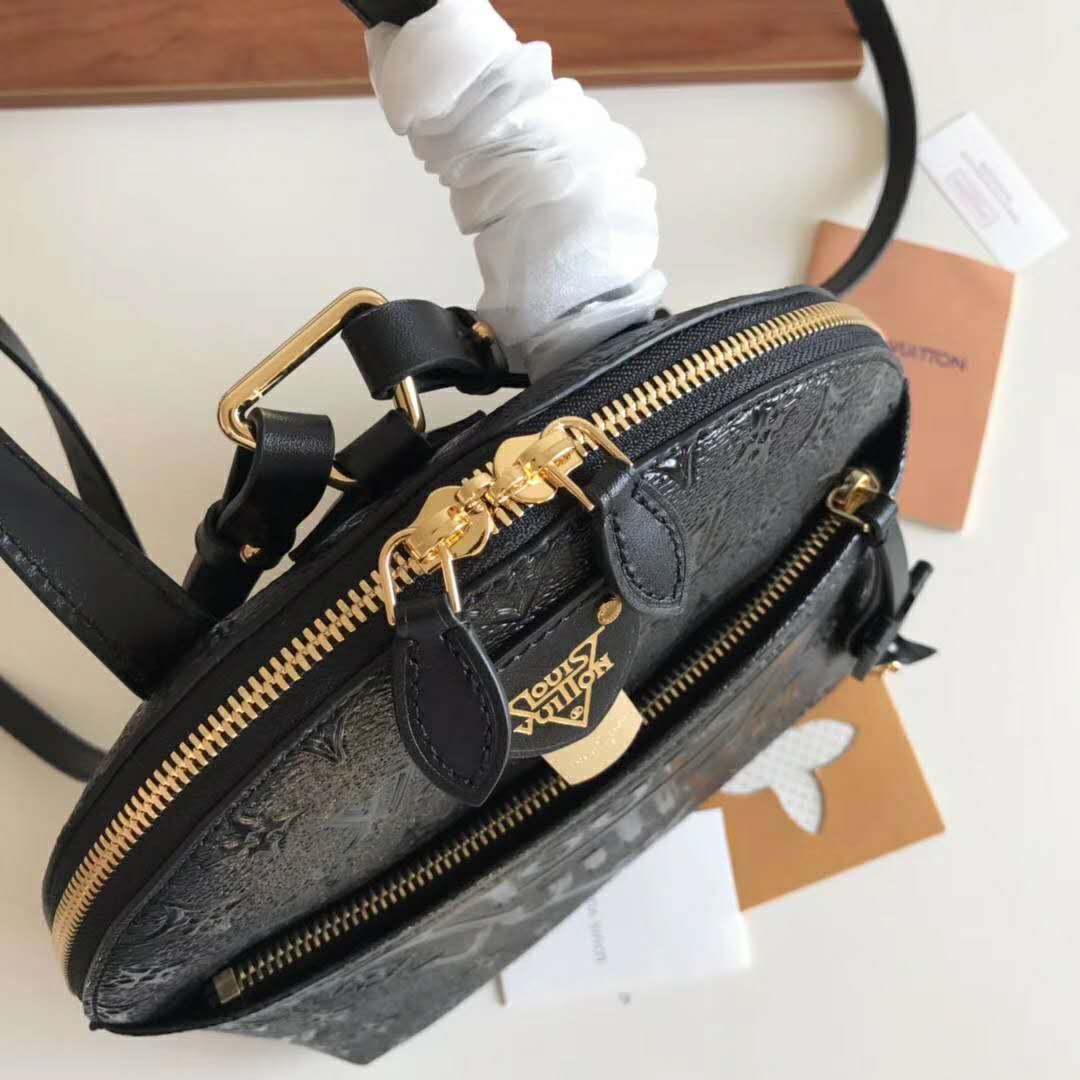 Louis Vuitton LV Unisex LV Moon Backpack in Smooth Calfskin Leather-Black