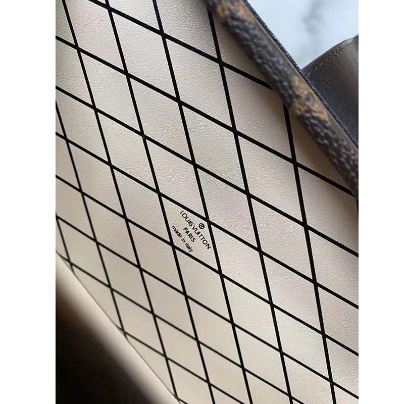 Louis Vuitton LV Unisex Petite Malle Handbag Monogram Coated Canvas Cowhide Leather