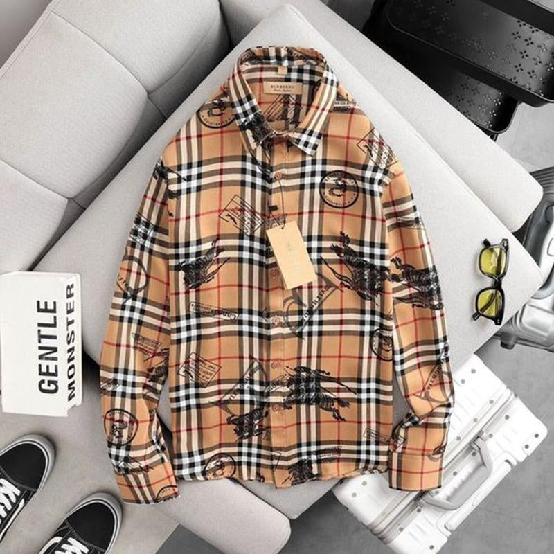 New Fashion Printed Long sleeved Shirt 1023122706