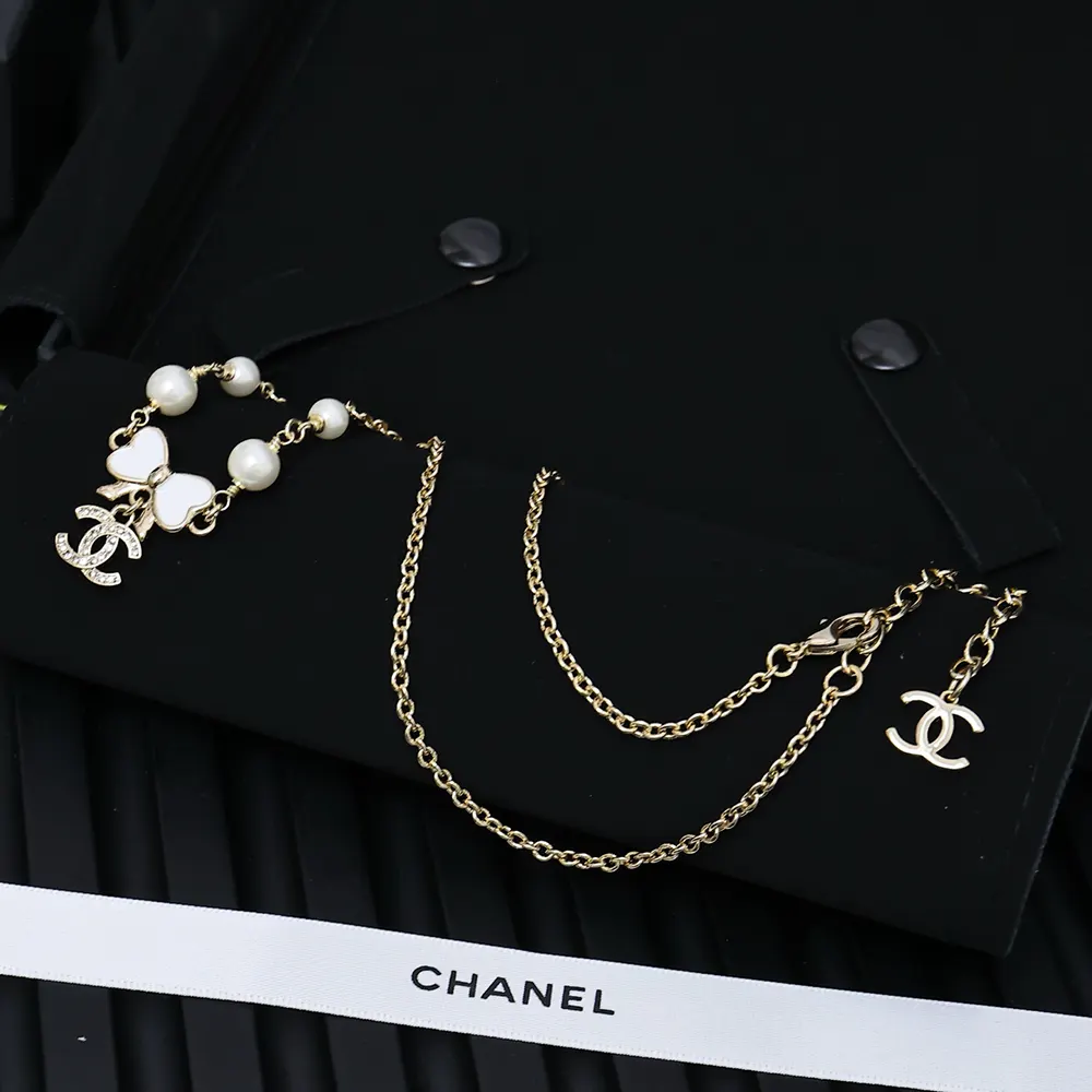 Chanel Women Choker Metal Resin Glass Pearls Strass ABF304B19854