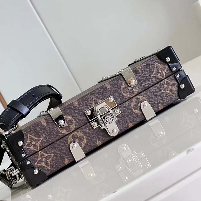 Louis Vuitton LV Unisex Neo Wallet Trunk Black Brown Monogram Coated Canvas