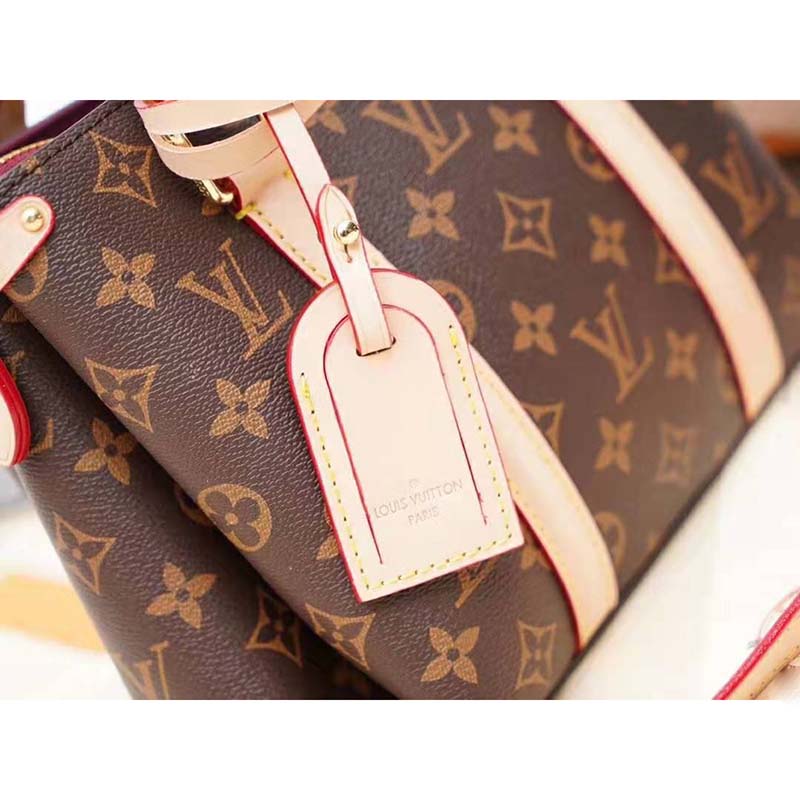 Louis Vuitton LV Women Open Handbag BB in Monogram Canvas-Brown