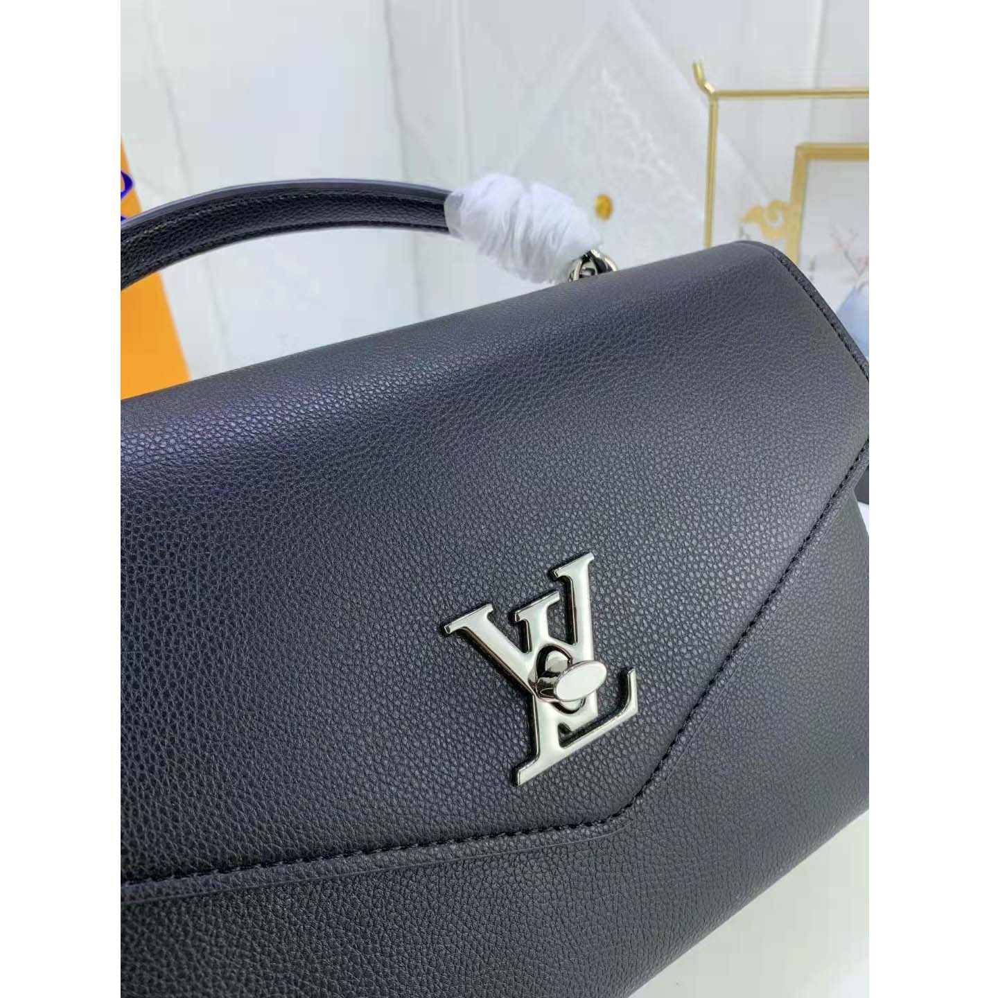 Louis Vuitton LV Women Mylockme Chain Bag Black Soft Grained Calfskin