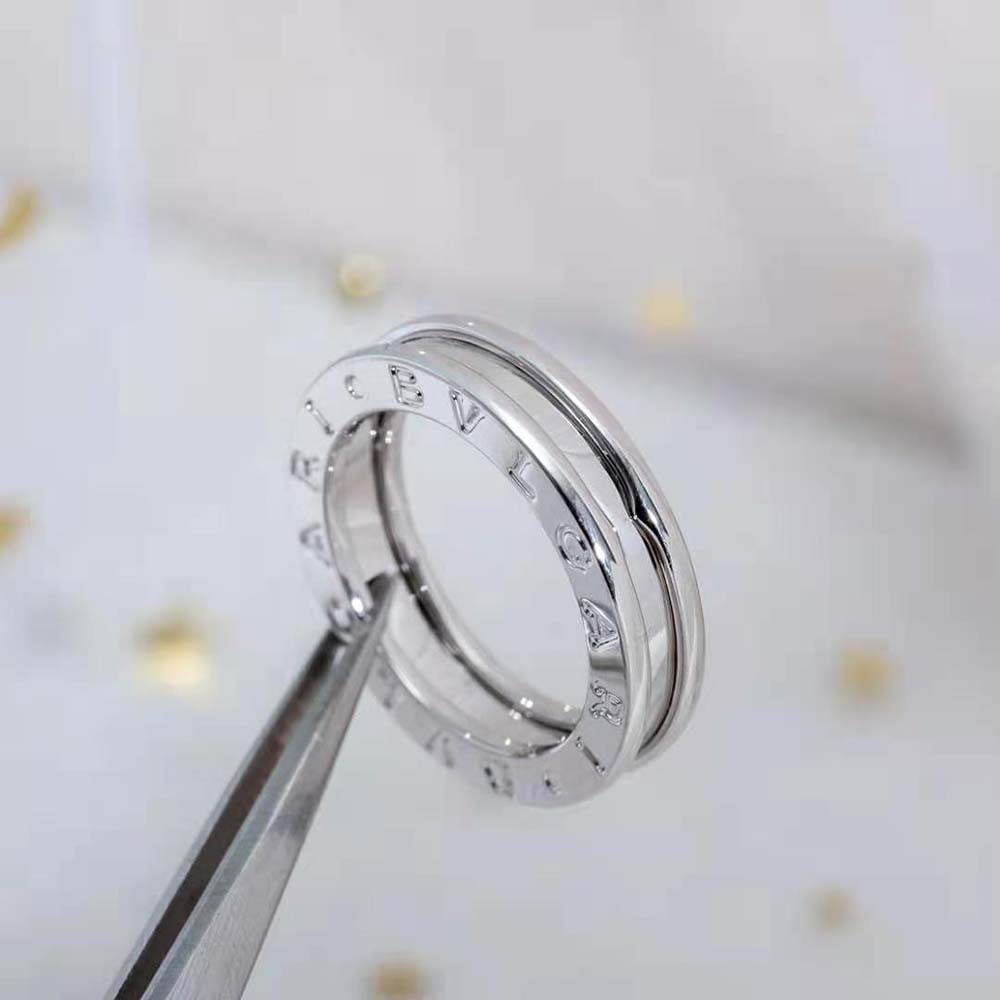 Bvlgari Women B.Zero1 One-Band Ring in 18 KT White Gold