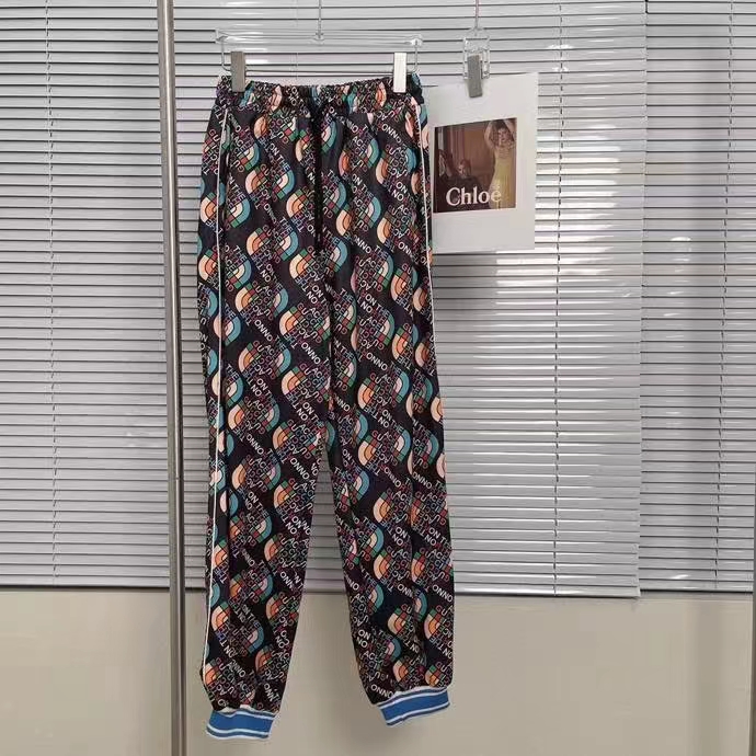 Gucci Men GG The North Face x Gucci Jogging Pants Logo Print Black Technical Jersey