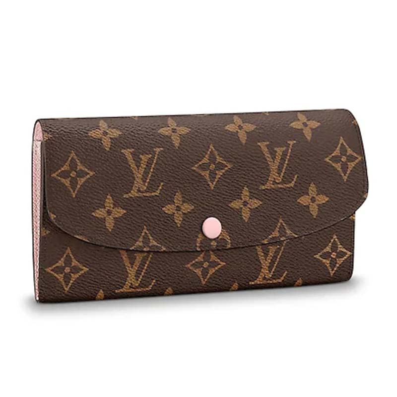 Louis Vuitton LV Women Emilie Wallet in Coated Canvas