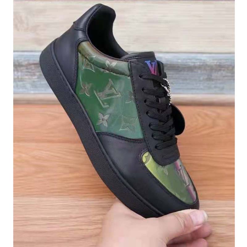 Louis Vuitton LV Women Rivoli Sneaker Black Mix of Materials Rubber Outsole LV Initials