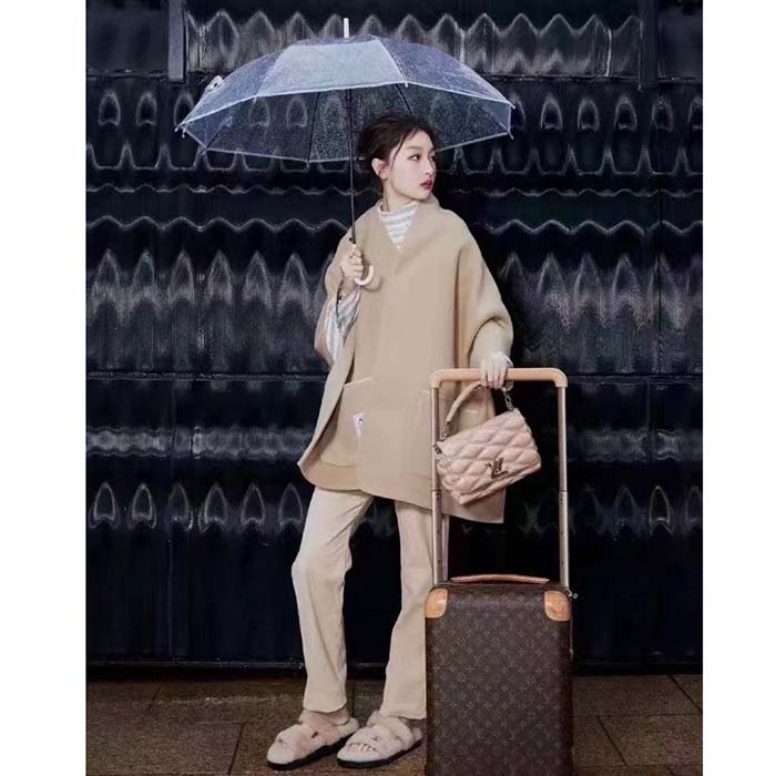 Louis Vuitton LV Women GO-14 MM Beige Pink Lamb Leather Cowhide Leather