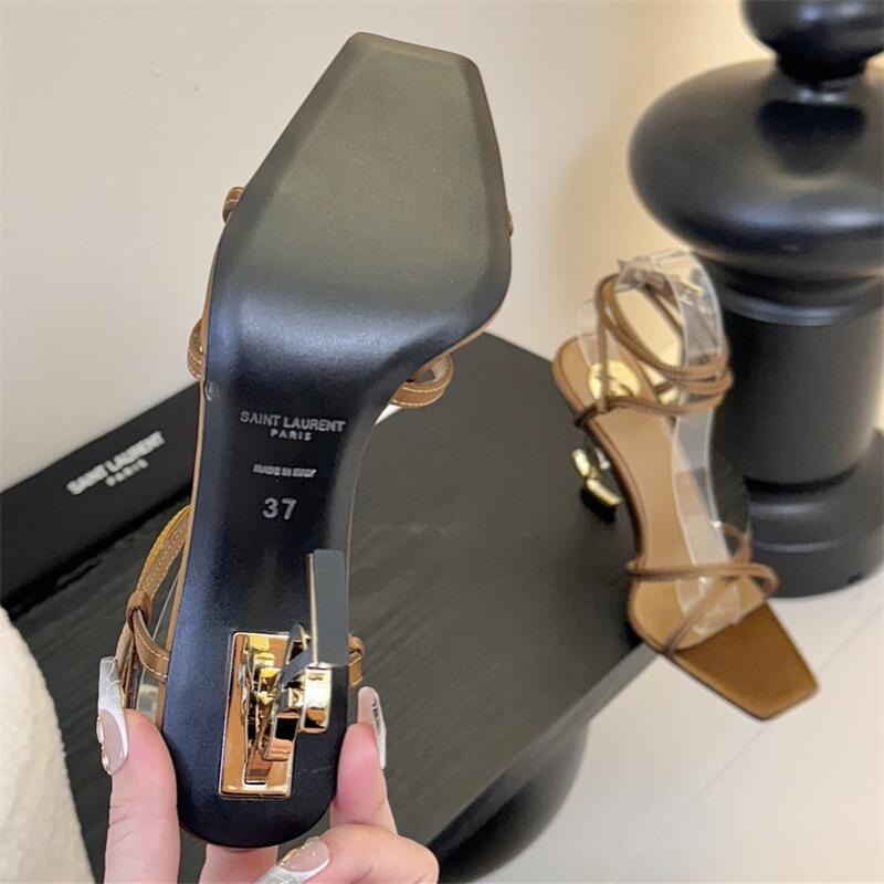 Opyum YSL Logo Heel Wrap-Ankle Sandal 0425020501