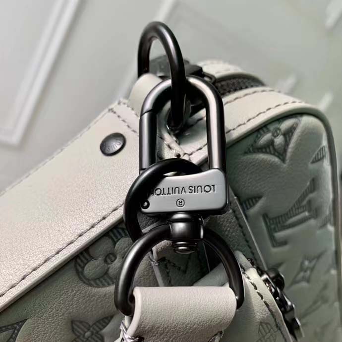 Louis Vuitton LV Unisex Trio Messenger Anthracite Gray Calf Leather Cowhide