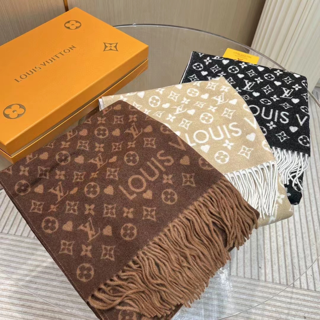 Louis Vuitton Unisex LV Game On Scarf Brown Allover Monogram M77377