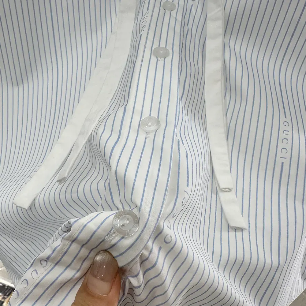 Gucci Women Cotton Fil Coupé Shirt Dress 832072Z7ASD