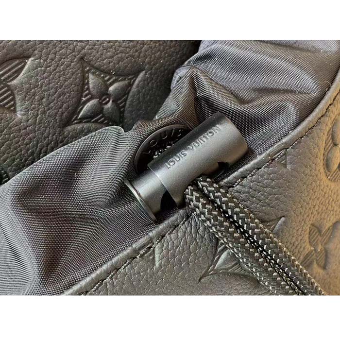 Louis Vuitton LV Unisex Trekking Backpack Monogram Shadow Calf Leather Textile Cowhide