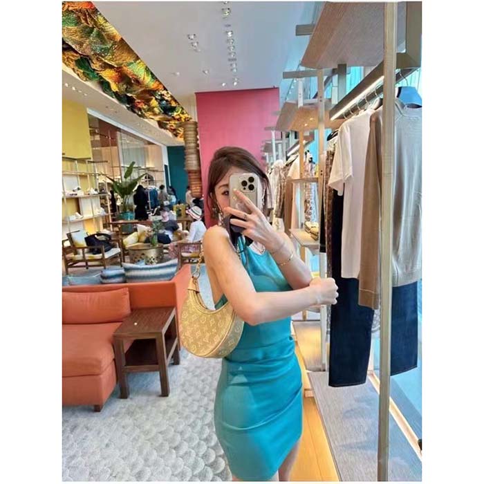 Louis Vuitton LV Women Loop PM Beige Monoglam Coated Canvas Zip Closure