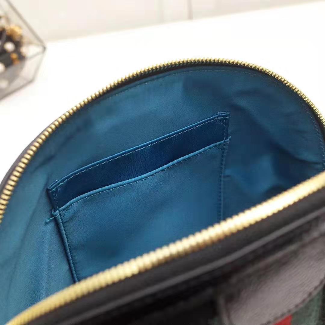 Gucci GG Women Ophidia Small Shoulder Bag in Black Suede Leather