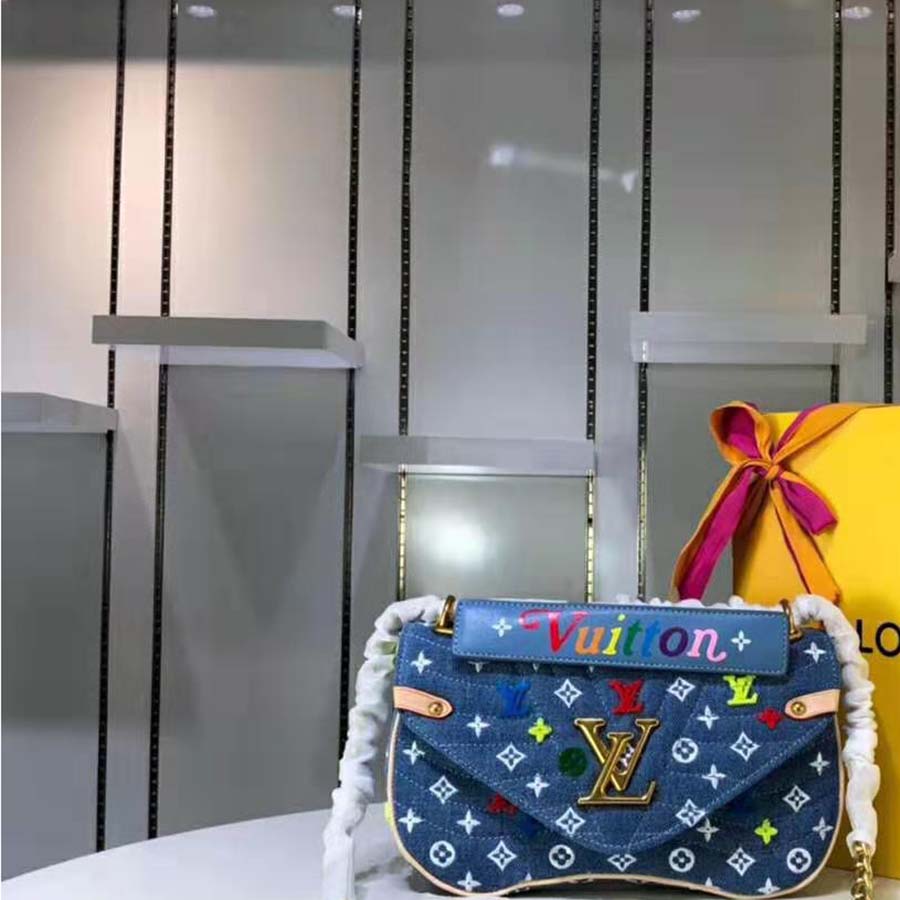 Louis Vuitton LV Women New Wave Chain Bag MM-Blue