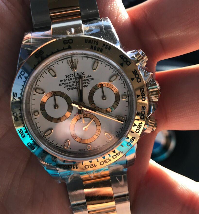 Rolex Daytona Two Tone White Dial 40mm