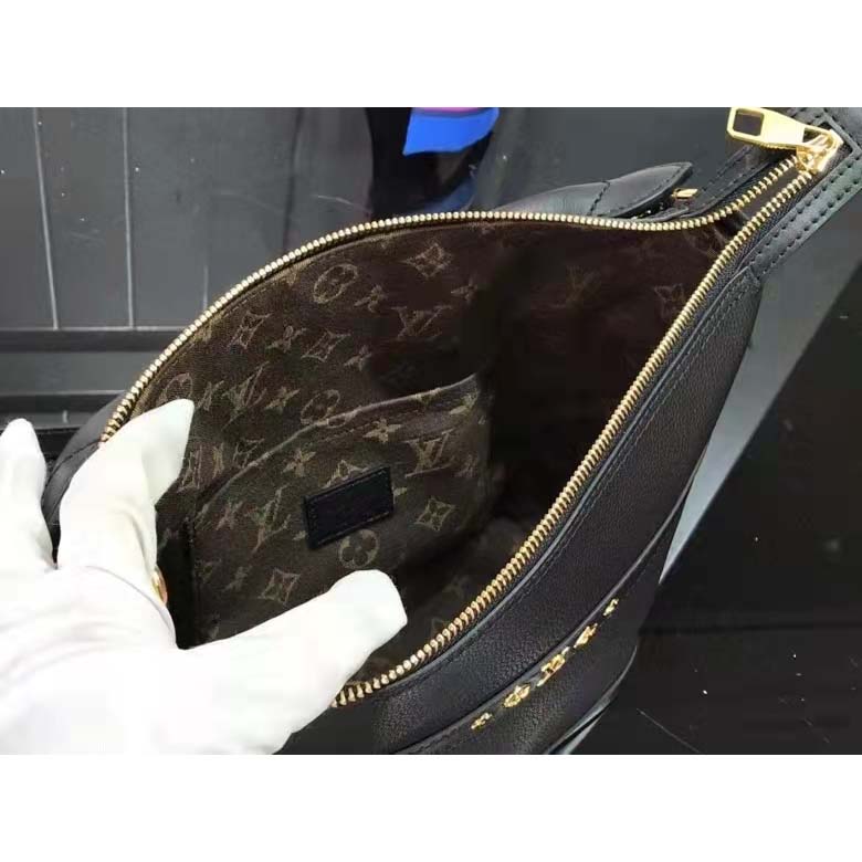 Louis Vuitton LV Unisex Cruiser PM Black Calfskin Leather Cowhide