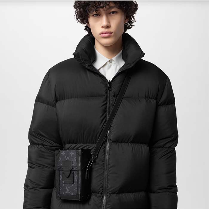 Louis Vuitton LV Unisex Vertical Trunk Wearable Wallet Monogram Eclipse Coated Canvas