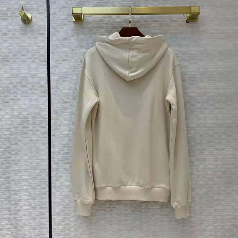 Gucci Men Ken Scott Print Cotton Hooded Sweatshirt Fixed Hood Oversize Fit Cotton