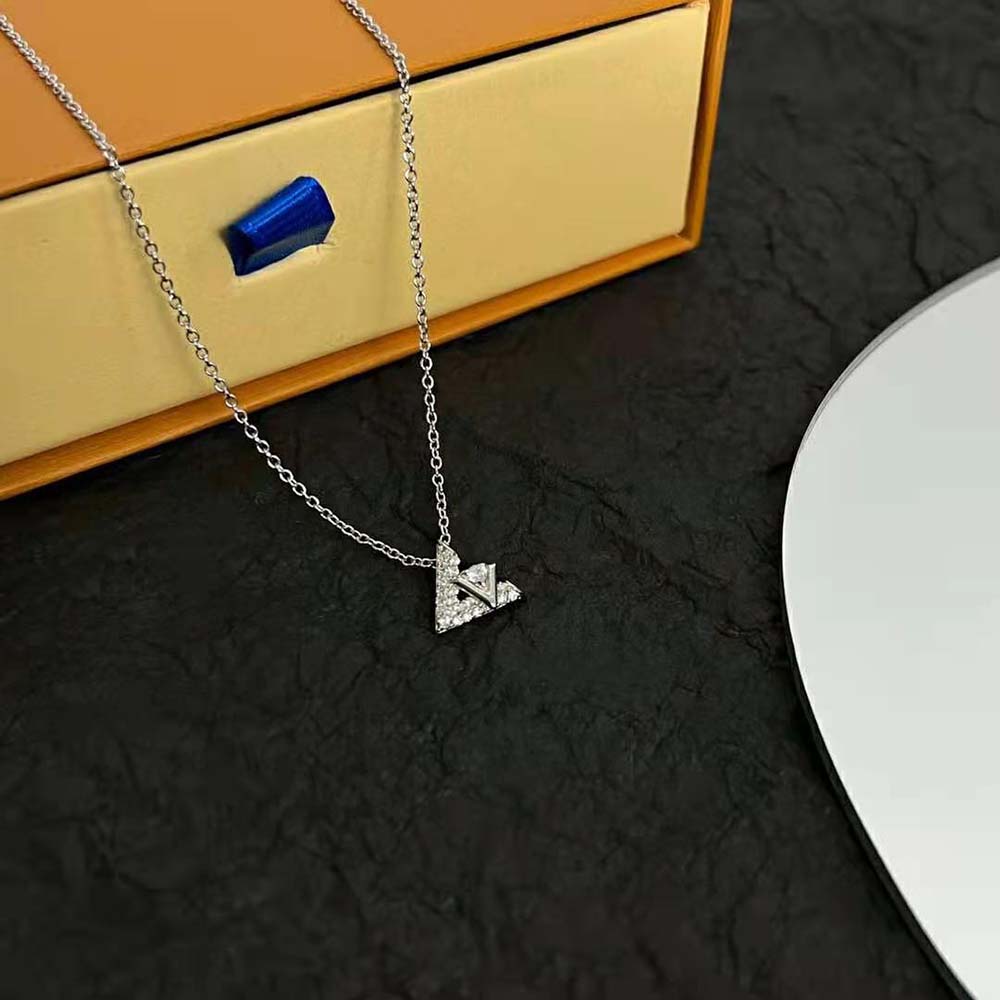 Louis Vuitton Women LV Volt One Pendant in White Gold