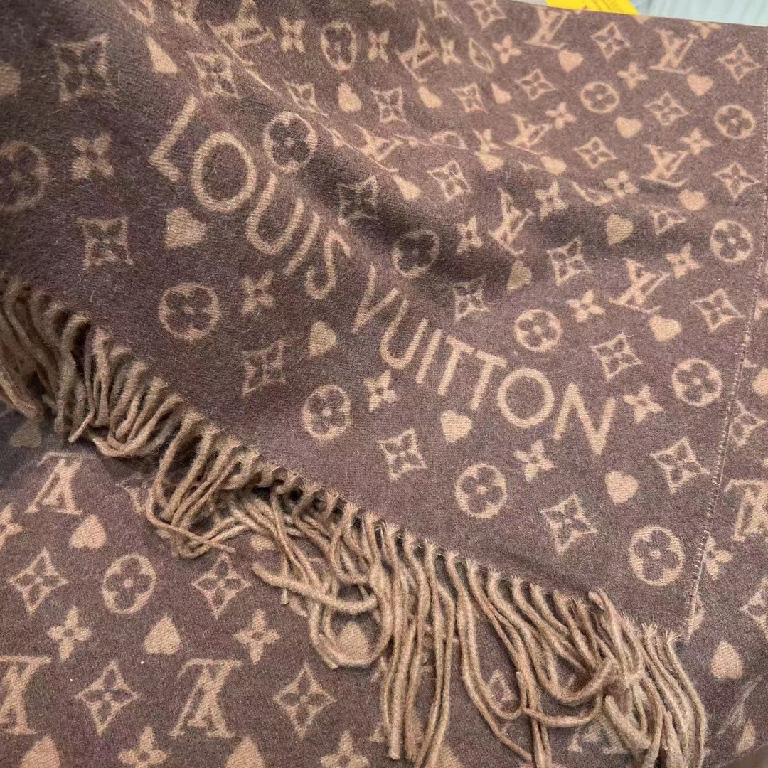 Louis Vuitton Unisex LV Game On Scarf Brown Allover Monogram M77377