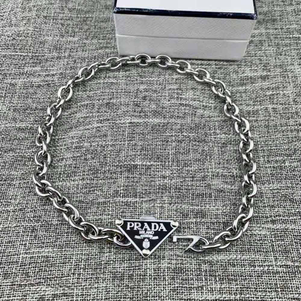 Prada Women Symbole Necklace 925 Sterling Silver
