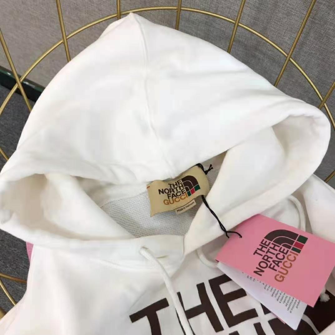 Gucci Women The North Face x Gucci Cotton Sweatshirt Crewneck Long Sleeves-White