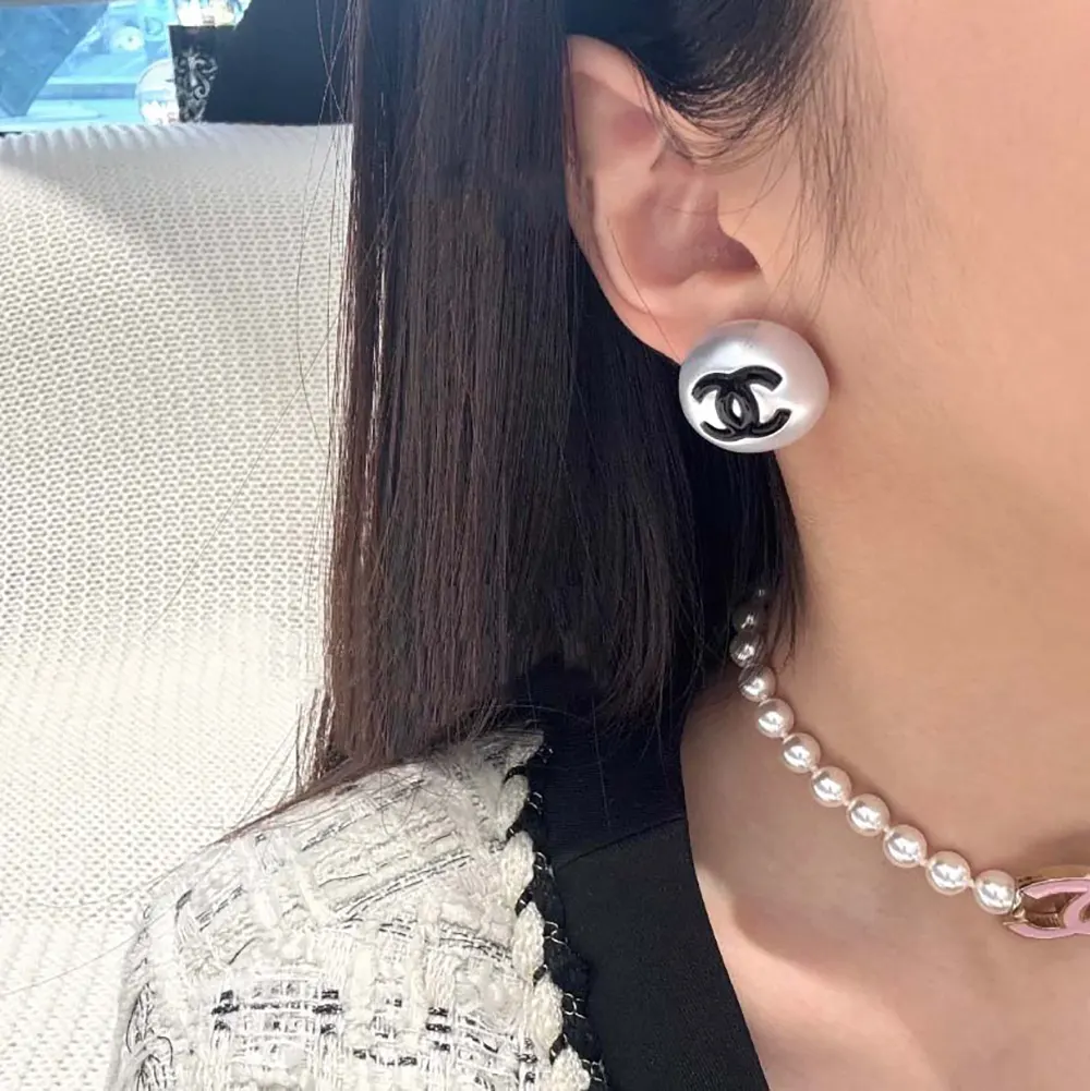 Chanel Women Stud Earrings Metal Resin ABF364B19975