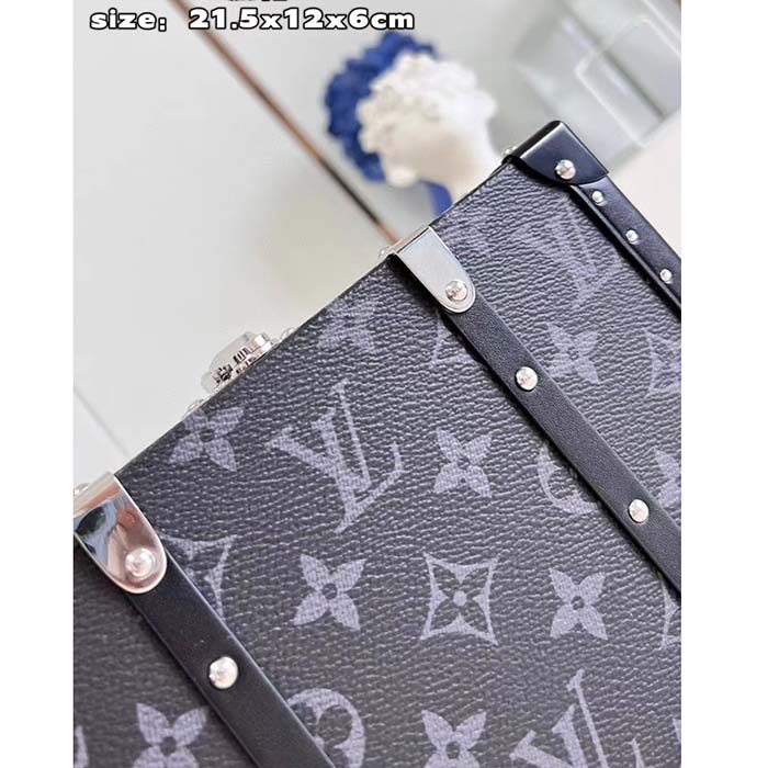 Louis Vuitton LV Unisex Neo Wallet Trunk Black Monogram Eclipse Coated Canvas